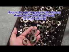 چگونه شکاف بازشونده در نانو کریستال پهپاد مشهور از طریق برش ایجاد می‌شود؟